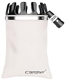 Canzler Obstpflücker mit reißfestem Baumwollbeutel | Apfelpflücker aus stabilem Metall | Flexible Pflückhilfe für universelle Stäbe I Obsternter