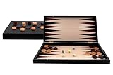 Aquamarine Games -Backgammon Black Series, Schwarz, NO-Value (Compudid CP033)