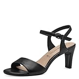 Tamaris Damen 1-28008-42 Sandalette Mit Absatz, Black Matt, 40 EU