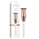 Luvia Cosmetics Pinsel Luvia, Prime Buffer, Foundation Schminkpinsel Für Leichtes & Ebenmäßiges Verblenden, Veganer Kosmetikpinsel Perlmutt/Coffee