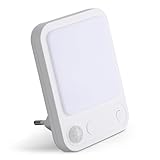 SEBSON LED Nachtlicht mit Bewegungsmelder, Dämmerungssensor, Dimmbar, Programmierbar - Infrarot Sensor Reichweite 3m/120°, Steckdosenlampe warmweiß