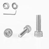 GOHODOMINO M6×40mm (20Stück) Zylinderschrauben mit Innensechskant DIN 912 (ISO 4762) Vollgewinde Zylinderkopfschrauben aus rostfreiem Edelstahl A2 V2A