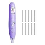 Elektrischer Radiergummi mit 10 Nachfüllungen, Radiergummi, Werkzeug für Kunstprojekte, Schreiben, Büro, Blau, 14,3 cm