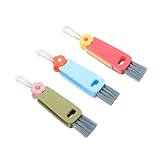 GLEAVI 3 Teilige Reinigungsbürste 3 In 1 Becherdeckelbürste Täglicher Deckelbürste Becherdeckelreiniger Flaschendeckelbürste Praktischer Deckelreiniger Praktische Deckelbürste