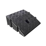 perfeclan Bordsteinrampe Heavy Duty Vehicle Car Drive Rampe Bordsteinbrücke Ramp, Höhe 11 cm Schwarz