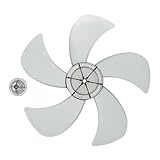 Artibetter Kunststoff Lüfterflügel Ersatz für Standventilatoren Tisch Bodenventilatoren Geräuscharme Dicke Lüfterblätter für Effiziente Luftzirkulation im Büro und Zuhause