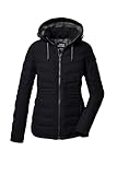 killtec Damen Steppjacke mit abzippbarer Kapuze/Funktionsjacke ist wasserabweisend KOW 10 WMN QLTD JCKT, schwarz, 38, 41807-000
