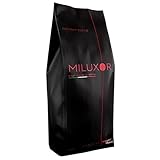 Miluxor Espresso Crema, Ganze Kaffeebohnen, Langzeitröstung für Kaffeevollautomaten und Espressomaschinen, Vollmundiger Bohnenkaffee, ungemahlener Röstkaffee, Ideal für Espresso & Crema (1 x 1000 g)