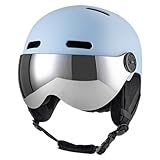 M Skihelm, winddicht, mit Ohrenschutz, Skateboard, Snowboard, einfache Installation, 55–58 cm