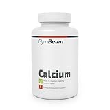 GymBeam Calcium Hochdosierte Tabletten, 400mg pro Tagesdosis, wichtig für gesunde Knochen und Zähne, unterstützt Muskelfunktionen und Energieproduktion, hochdosiertes Calcium, 120 tab