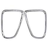 Schwarze oder silberne Auto-Rücklichtabdeckung, Lampenhaube, passend for Mini, passend for Cooper R56 R57 R58 R59 2007–2013, 51132752243(2 PCS Black)