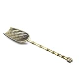 LVUNZJCA Teeschaufel Vintage Teelöffel Kung Fu Tee Teespender Teeblatt Spachtel für Tee(Gold)