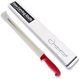 Schinkenmesser mit Schutzvorrichtung für Rechts- und Linkshänder (30 cm) - Ideal für Schwarzwälder, Serrano, Iberico, Pata Negra und Parma Schinken