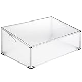 tectake® Frühbeet, Frühbeetaufsatz, Frühbeetkasten, Anzuchtkasten für Hochbeet, Blumenkasten, Anzucht Gewächshaus, Hochbeet Abdeckung, Pflanzkasten Minigewächshaus - 102 x 61 x 41/31 cm