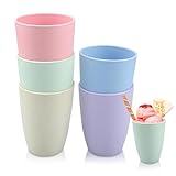 hocadon 5Stk Unzerbrechliche Cup Becher Kinder Verdickter Trinkbecher für Kinder und Erwachsene Tragbar Plastikbecher Mehrweg 10x8cm Trinkbecher aus PP für Wasser Milch Tee Kaffee Becher