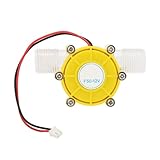 Ausla Gleichstrom-Wassergenerator, Geräuscharmer Mikro-Hydrogenerator mit Einstellbarer Spannung, 12-V-Ausgang für Camping und Abgelegene Orte (F50 12V transparent gelb)