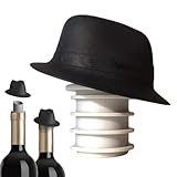 Süßer Weinverschluss, Cowboyhut, Weinschutz, Silikon, auslaufsicher, lustig, niedlich, Weinstopfen für Weinflaschen, Bier, Champagner, Wein und Flaschen