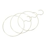 ABOOFAN 3-teilige Schalring-kleiderbügel: Gürtelbügel, Runder Kleiderständer Aus Metall, Eleganter Skandinavischer Stil, Zum Aufhängen Von Hemden, Schals, Hüten Und Mehr, Golden
