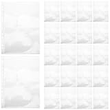 HAPINARY A4 Briefmarkenalbum Seiten 40 Stück Einseitige Klarsichthüllen Transparent für Sammelordner Briefmarkenhüllen zur Sicheren Aufbewahrung und Präsentation