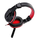 VERDANVERSE Verstellbares Gaming Headset mit Noise Cancelling Mikrofon Stereo Over Ear Kopfhörer mit Lautstärkeregelung Kompatibel mit PC Laptop für Spiele Video Musik und Zufällige Farbe
