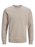 JACK & JONES Herren JJEBASIC Sweat Crew Neck, Crockery/REG, L
