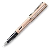 LAMY 1235653 AL-star Füllhalter 50 – Füller aus Aluminium in der Farbe Cosmic mit transparentem Griffstück und Stahlfeder – Federstärke M