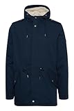 Solid SDDarnell Herren Winterjacke Parka Mantel gefüttert mit Teddy-Futter Kapuze Kordelzug Druckknöpfe Baumwolle Regular fit, Größe:XL, Farbe:Insignia Blue (1991)