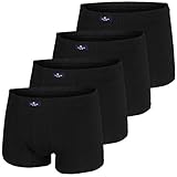 TOM TAILOR Herren Boxershorts Pants | 4 Stück in Dose (XL | 7, 4 x schwarz)