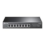 TP-Link TL-SG108-M2 8× 2.5-Gigabit Ports Ethernet LAN Switch(Plug-and-Play,Metallgehäuse, QoS, IGMP-Snooping, Ideal für 2.5G NAS, Server, Gaming-Computer, WiFi 6 AP, 4K-Video) schwarz