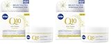 NIVEA Anti-Falten POWER Q10 Extra Straffende Tagespflege LSF 30, Gesichtspflege mildert & beugt Falten vor, straffende Tagescreme mit purem Q10, Kreatin & Hyaluronsäure (50 ml) (Packung mit 2)