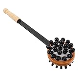 WOFASHPURET Manueller Holz-massagehammer mit Doppelkopf Leichter Rücken Schulterklopfer Tragbares Massagegerät für Nacken Beine und Ganzkörperklopfen Entspannendes Wellness-tool