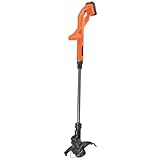 BLACK+DECKER Rasentrimmer mit Akku & Ladegerät Rasenkantenschneider Freischneider mit Fadenverlängerung (18V 1,5Ah, 25 cm Schnittbreite, AFS Reflex für kleine und mittlere Gärten) ST1823