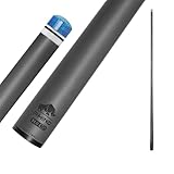 RHINO - 76.2 cm 3/8-10 Carbon Pool Queue Single Shaft Tip 11.8mm Low Deflection Technology Ultra-Smooth, Pro Taper, Easy to Play