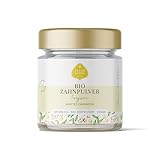BIO Zahnpulver mit INGWER und Xylit - VEGAN - OHNE künstliche Zusatzstoffe - 100% Bio Zertifizierte Naturkosmetik