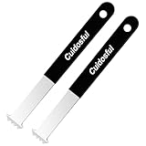 Pflasterstein-Entfernerwerkzeug, 2er Set Mit Doppelgelenk-Schaber, Sägezahn-Mikrozähne und Rutschfestem Griff und Verzinkter, Rostfreier Pflasterstein-Abzieher füR Garten, Terrasse & Gehweg