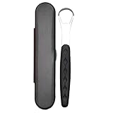 Reinigung der Zungenschaber für Erwachsene. Zungenschaber zur Reinigung der Zunge Microdermabrasion Filter (Black, One Size)