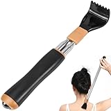 NISENTIA Rückenkratzer mit verstärktem Teleskop und Massage-Perlen, Ausziehbare Kratzhand für Männer und Frauen - Back Scratcher
