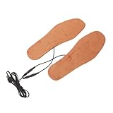 Ipetboom 1 Paar Wärme Einlegesohlen Heizeinlage Thermal- Männer Fuß Hitze Liner Stehen Formbar Heizkissen Sohle, Einzig, Alleinig Laufen Thermische Einlegesohlen Hellbraun Wollfilz