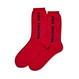 Hot Sox Crew-Socken für Damen, Schuhgröße 37-45, Rot, Rot/Ausflug, einfarbig (Getaway Solids), 36.5-44.5 EU