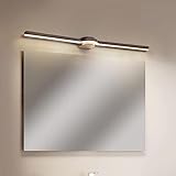 Lamp Factory Robuste, langlebige 6000K minimalistische lineare schwarze Metall-Wandleuchte aus Acryl, moderne LED-Langstreifen-Spiegel-Vorderwandleuchte, einfache Kommoden-Wandleuchten, kreative