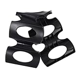 WATIIFUFU Silikon Kühlschrank Organizer Getränkehalter rutschfest Robust Bpa Frei Bier Dosen Halterung Flexibel für Flaschen und Dosen Geeignet Schwarz