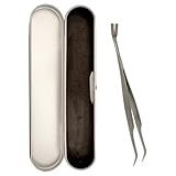 Toddmomy Edelstahl Zeckenentferner Pinzette für Hunde und Katzen Langlebiges Haustier reinigungswerkzeug Präzise und Schonende Floh Zeckenentfernung Praktische Fellpflegehilfe