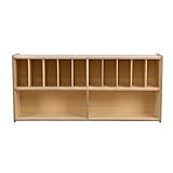 RRI Goods Windelaufbewahrung, Organizer, 100 % Birkensperrholz, Wandhalterung, Windeltasche für Kindergarten, Kindertagesstätte, Schulen