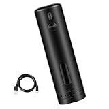 Praktische Gewürzmühle aus Edelstahl, tragbare elektrische Salz- und Pfeffermühle, verstellbare Gewürzmühle für den Außenbereich