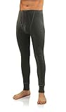 Sesto Senso Herren Lange Unterhosen Baumwolle - Thermounterwäsche Unterhose K1 (Dunkelmelange, L)