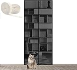 tylxayoxa Anti-Mücken Vorhang Tür 85x205cm Balkontür Fliegenvorhang Normales Fliegengitter Kein Bohren Vorhang Für Wohnzimmer(80x210cm)