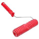 GLEAVI Strukturierte Gummi Musterfarbrolle 7 Zoll Verschleißfest Wiederverwendbar für Selbstgemacht Wanddekor und Trockenbau Oberfläche