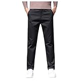 Lässige Herren-Fitness-Patchwork-Bodybuilding-Taschenhaut-Sporthose in voller Länge Hose Mit Vielen Taschen (Black, 40)