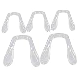 iplusmile 5 Stück Silikon Nasenpads Rutschfest Brillen Ersatzteile Komfortable Augenbrillen Nasenauflage Schmerzfrei Transparent Für Sonnenbrillen Und Lesebrillen