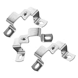 HOMOCONO 6 Stück Edelstahl Rohrschelle, Schlauchschelle, U Rohr Bügelschellen, Gurtclips, Schellen Für Rohre, U Schelle, Rohrschelle, Hochleistungsschellen, U Zur Montage Von